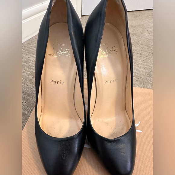 Christian Louboutin Shiny Nappa Big Lips 120 Pumps 38 Black - Picture 5 of 15